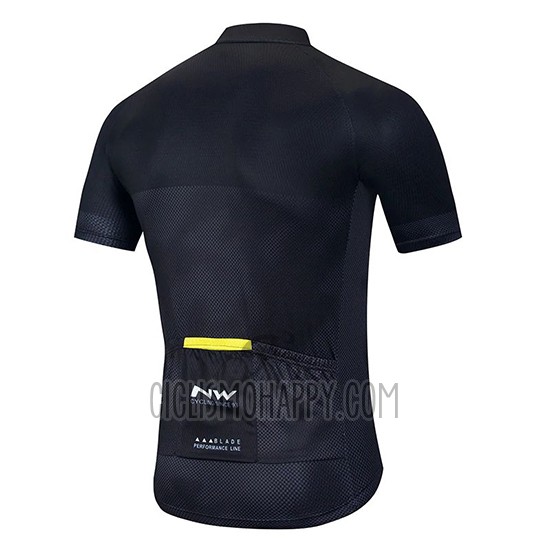 Northwave Cycling Jersey Bib Short 2020 Men Short Sleeve Gray Black Yellow