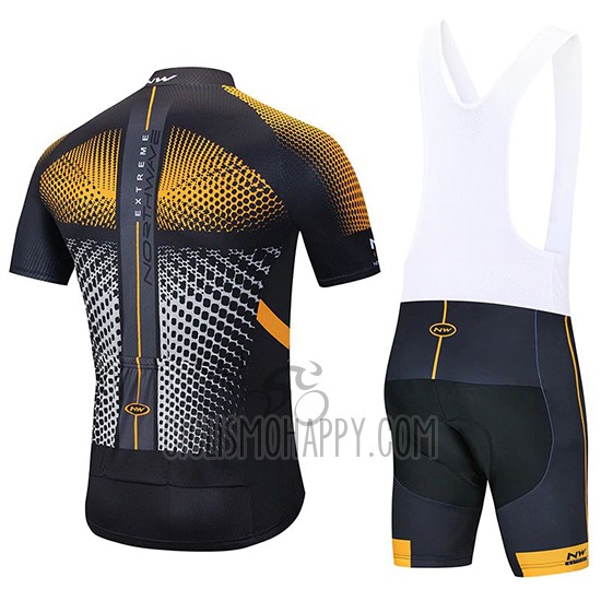 Northwave Cycling Jersey Bib Short 2020 Men Short Sleeve Orange Black