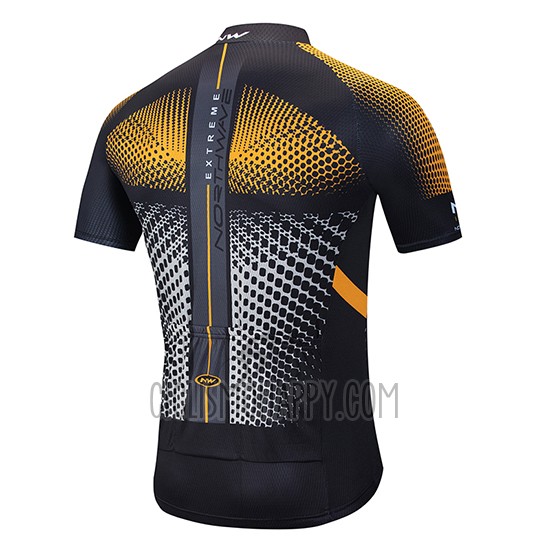 Northwave Cycling Jersey Bib Short 2020 Men Short Sleeve Orange Black
