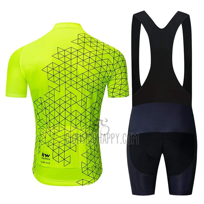 Northwave Cycling Jersey Bib Short 2020 Men Short Sleeve Yellow