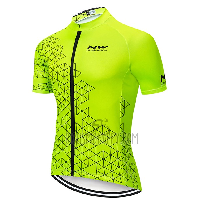 Northwave Cycling Jersey Bib Short 2020 Men Short Sleeve Yellow