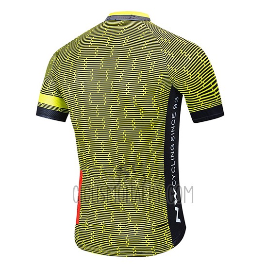 Northwave Cycling Jersey Bib Short 2020 Men Short Sleeve Yellow Black White