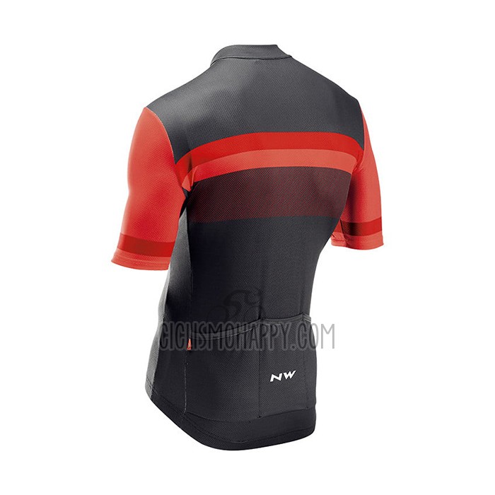 Northwave Cycling Jersey Bib Short 2021 Men Short Sleeve Red