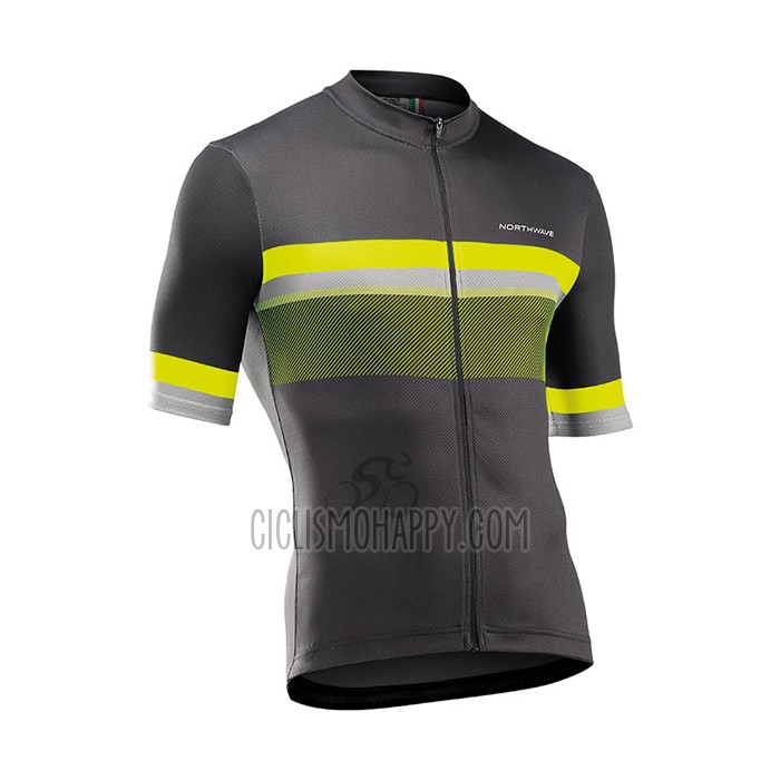 Northwave Cycling Jersey Bib Short 2021 Men Short Sleeve Yellow