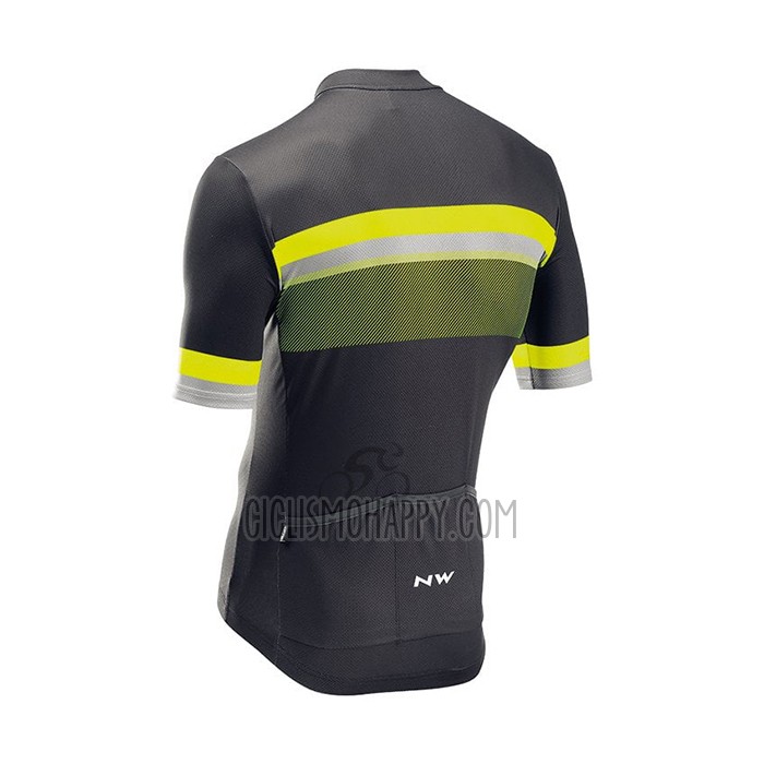 Northwave Cycling Jersey Bib Short 2021 Men Short Sleeve Yellow