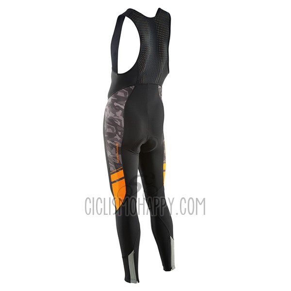 Northwave Cycling Jersey Bib Tight 2017 Men Long Sleeve Black and Orange