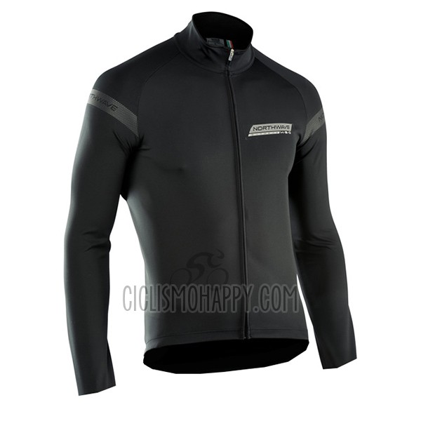 Northwave Cycling Jersey Bib Tight 2017 Men Long Sleeve Deep Black