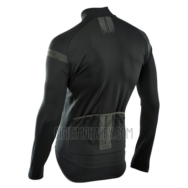 Northwave Cycling Jersey Bib Tight 2017 Men Long Sleeve Deep Black