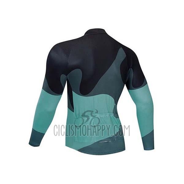 Northwave Cycling Jersey Bib Tight 2020 Men Long Sleeve Black Gray Green