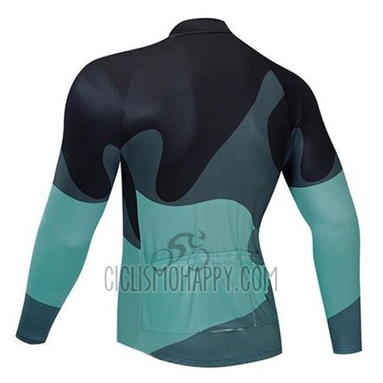Northwave Cycling Jersey Bib Tight 2020 Men Long Sleeve Black Green