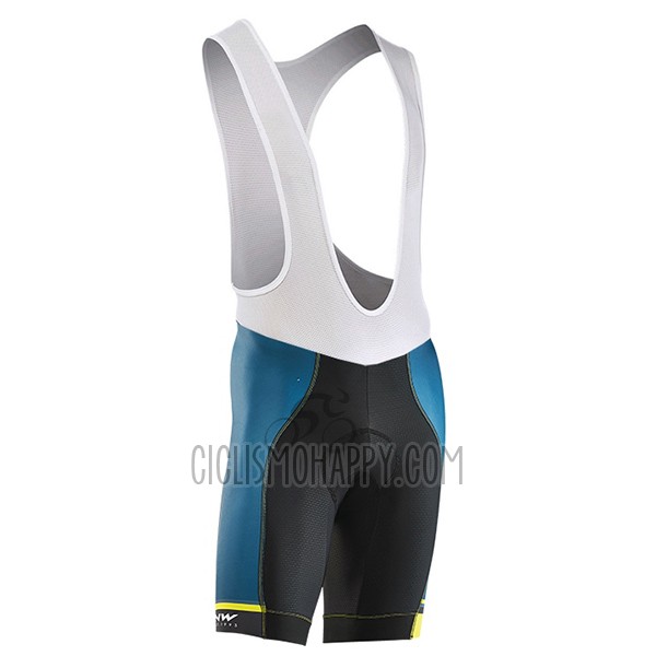 Northwave Extreme Cycling Jersey Bib Short 2017 Men Short Sleeve Green and Blue