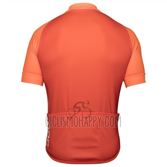 POC Cycling Jersey Bib Short 2018 Men Short Sleeve Orange