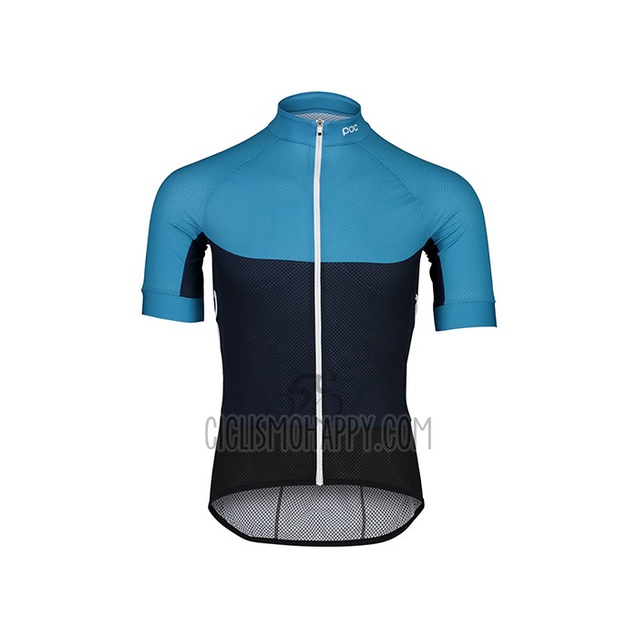 POC Cycling Jersey Bib Short 2021 Men Short Sleeve Blue