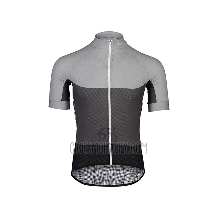 POC Cycling Jersey Bib Short 2021 Men Short Sleeve Gray