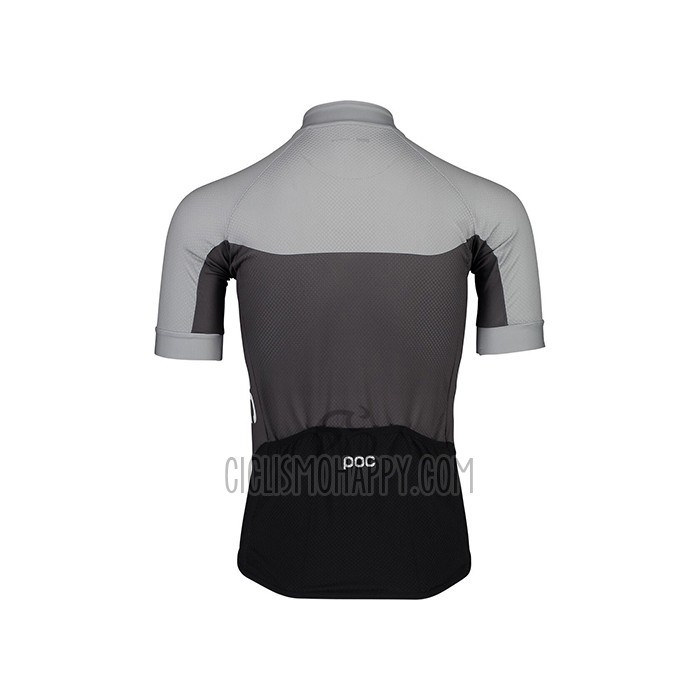 POC Cycling Jersey Bib Short 2021 Men Short Sleeve Gray