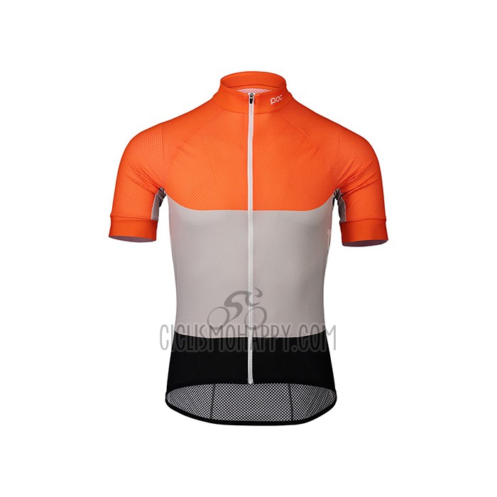 POC Cycling Jersey Bib Short 2021 Men Short Sleeve Orange