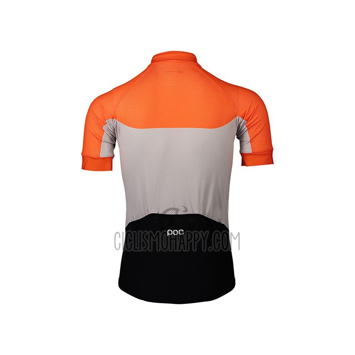 POC Cycling Jersey Bib Short 2021 Men Short Sleeve Orange