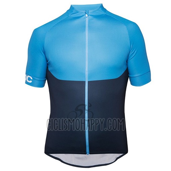POC Essential XC Cycling Jersey Bib Short 2018 Men Short Sleeve Blue