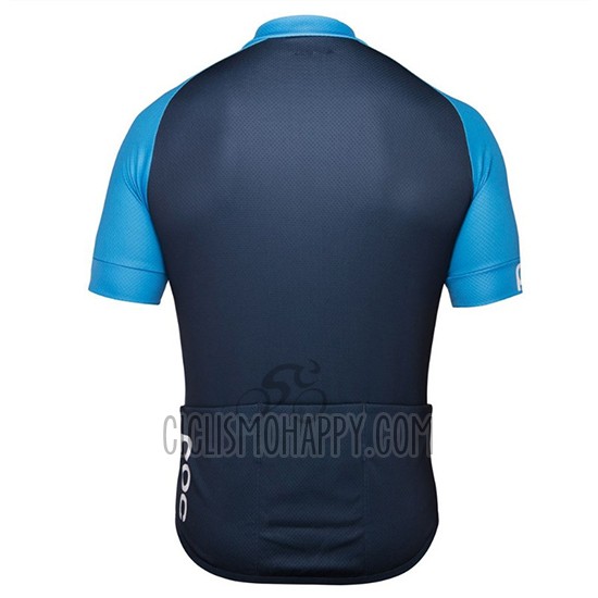 POC Essential XC Cycling Jersey Bib Short 2018 Men Short Sleeve Blue