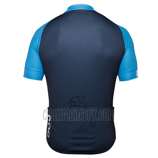 POC Essential XC Cycling Jersey Bib Short 2018 Men Short Sleeve Blue and Black