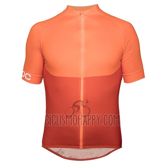 POC Essential XC Cycling Jersey Bib Short 2018 Men Short Sleeve Orange