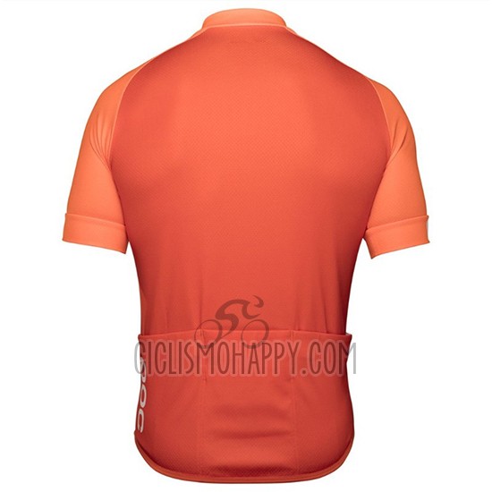 POC Essential XC Cycling Jersey Bib Short 2018 Men Short Sleeve Orange