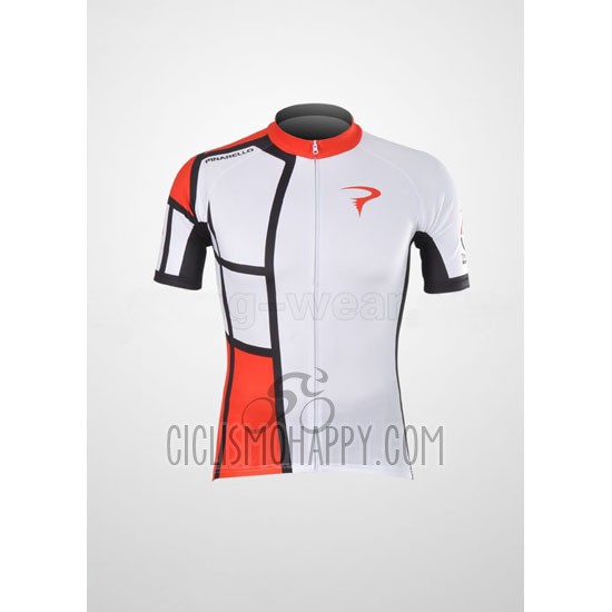 Pinarello Cycling Jersey Bib Short 2012 Men Short Sleeve Red and White