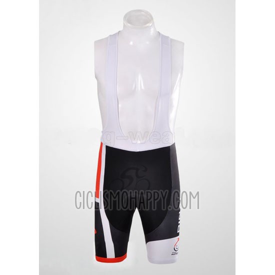Pinarello Cycling Jersey Bib Short 2012 Men Short Sleeve Red and White
