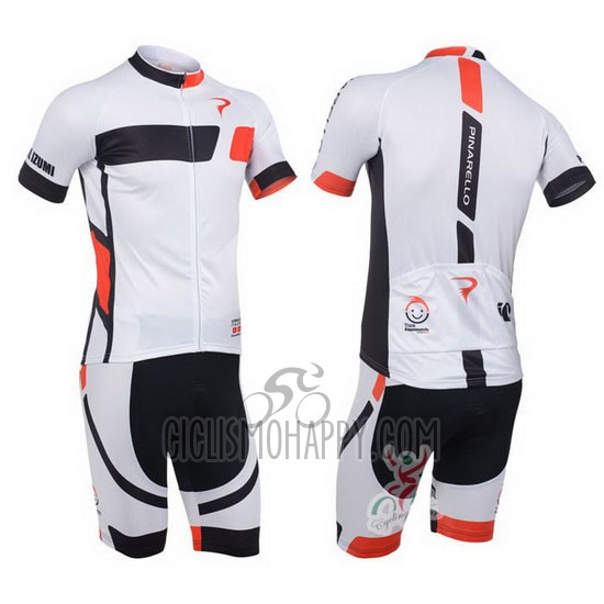 Pinarello Cycling Jersey Bib Short 2013 Men Short Sleeve Black and White