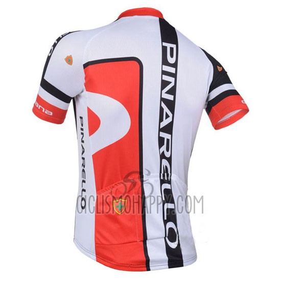 Pinarello Cycling Jersey Bib Short 2013 Men Short Sleeve Red and Black