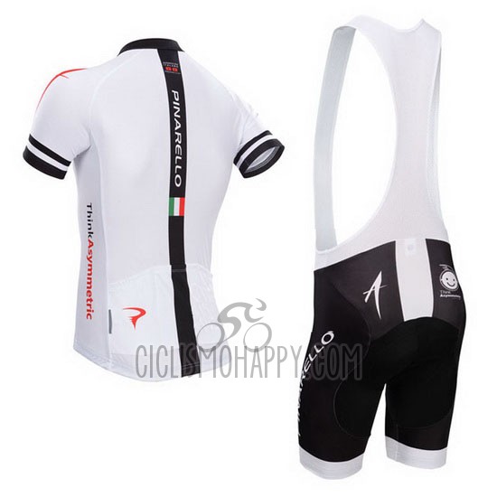 Pinarello Cycling Jersey Bib Short 2014 Men Short Sleeve White