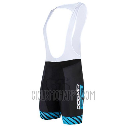 Pinarello Cycling Jersey Bib Short 2015 Men Short Sleeve Black and Blue
