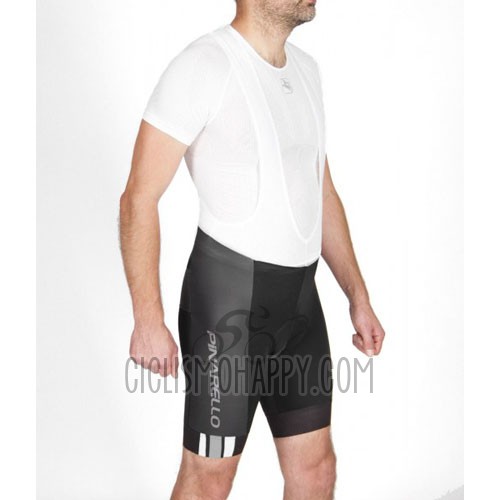 Pinarello Cycling Jersey Bib Short 2016 Men Short Sleeve Black and White