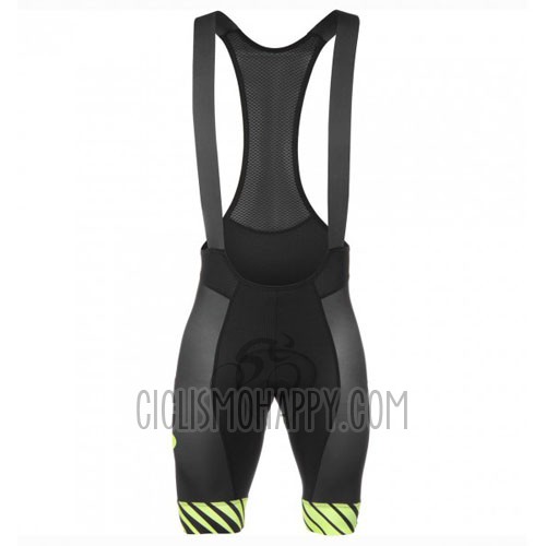 Pinarello Cycling Jersey Bib Short 2016 Men Short Sleeve Black and Yellow