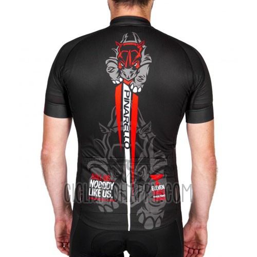 Pinarello Cycling Jersey Bib Short 2016 Men Short Sleeve Red and Black
