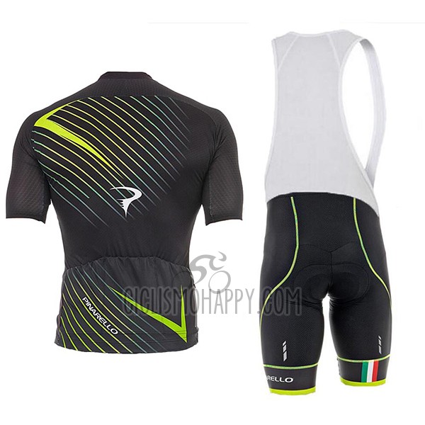 Pinarello Cycling Jersey Bib Short 2017 Men Short Sleeve Black