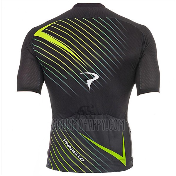 Pinarello Cycling Jersey Bib Short 2017 Men Short Sleeve Black