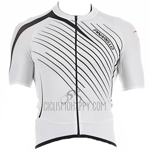 Pinarello Cycling Jersey Bib Short 2017 Men Short Sleeve White