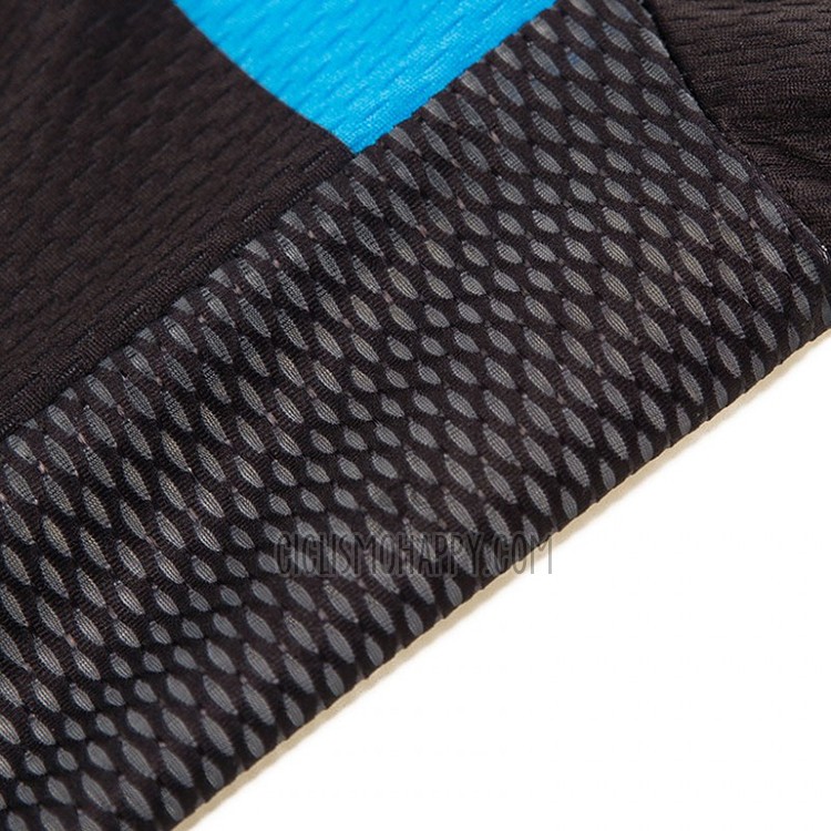 Pinarello Cycling Jersey Bib Short 2018 Men Short Sleeve Black and Blue