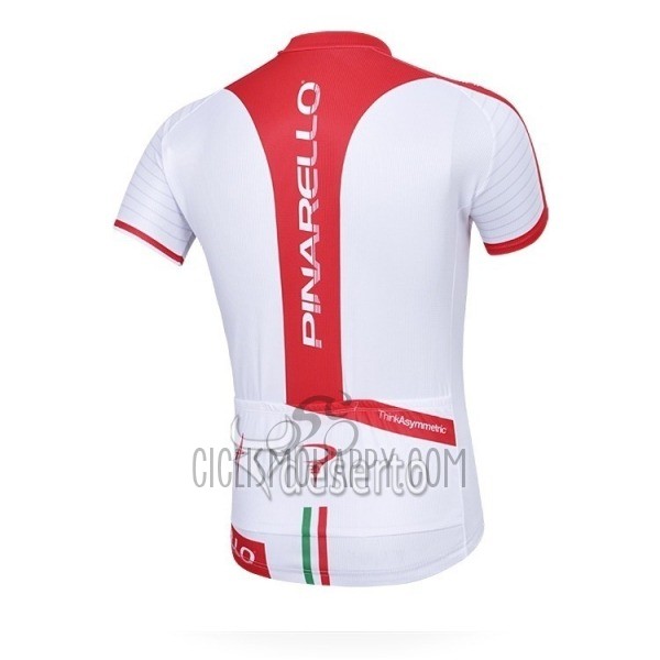 Pinarello Cycling Jersey Bib Short 2018 Men Short Sleeve White Red