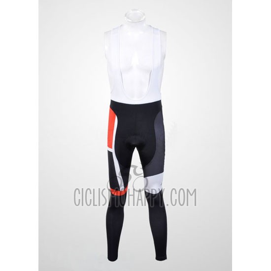 Pinarello Cycling Jersey Bib Tight 2012 Men Long Sleeve Red and White