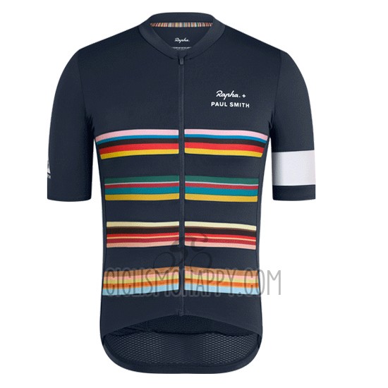 Paul Smith Rapha Cycling Jersey Bib Short 2019 Men Short Sleeve Dark Blue