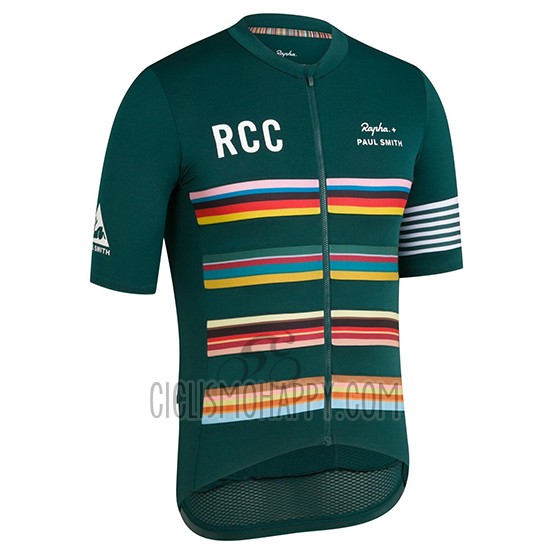 Paul Smith Rapha Cycling Jersey Bib Short 2019 Men Short Sleeve Green