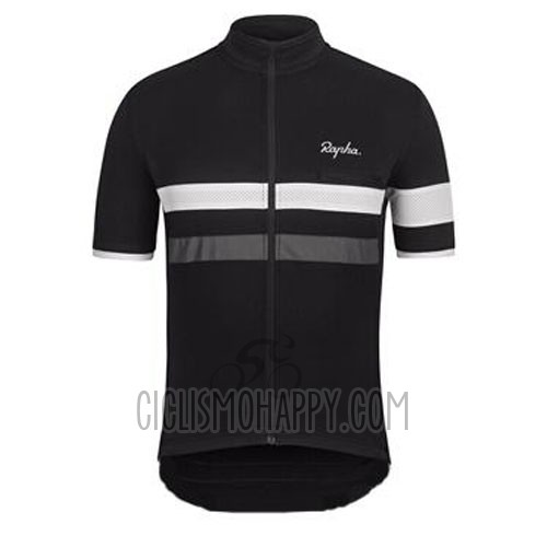 Rapha Cycling Jersey Bib Short 2015 Men Short Sleeve Black and White