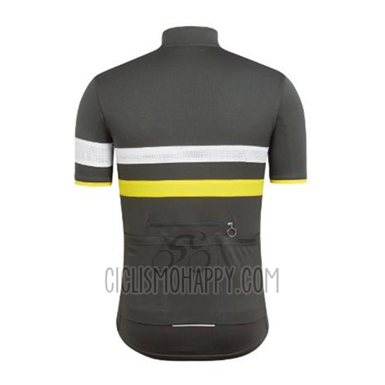 Rapha Cycling Jersey Bib Short 2018 Men Short Sleeve Ralph Black and Yellow