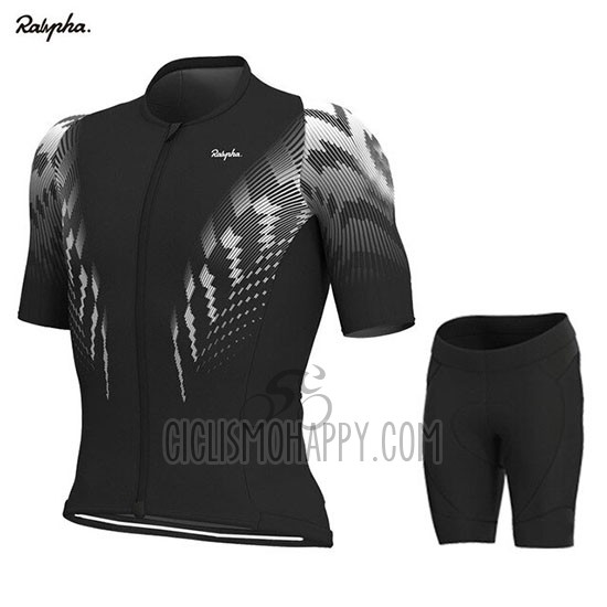 Rapha Cycling Jersey Bib Short 2019 Men Short Sleeve Black White