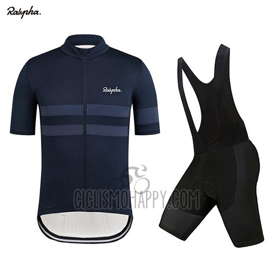 Rapha Cycling Jersey Bib Short 2019 Men Short Sleeve Dark Blue