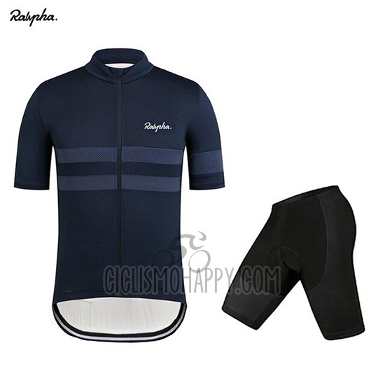 Rapha Cycling Jersey Bib Short 2019 Men Short Sleeve Dark Blue