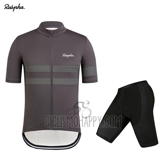 Rapha Cycling Jersey Bib Short 2019 Men Short Sleeve Dark Gray