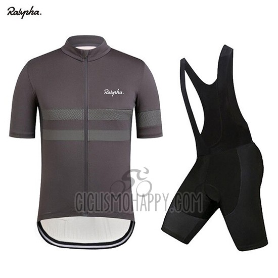 Rapha Cycling Jersey Bib Short 2019 Men Short Sleeve Dark Gray
